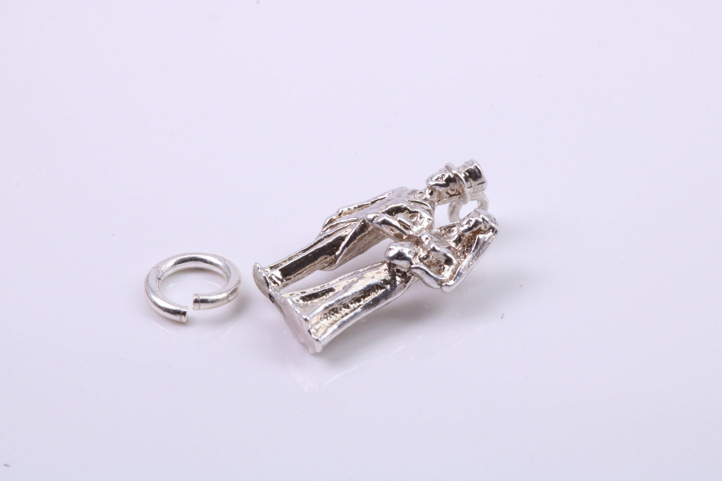 The Vow Charm, Traditional Charm, Made from Solid 925 Grade Sterling Silver, Complete with Attachment Link