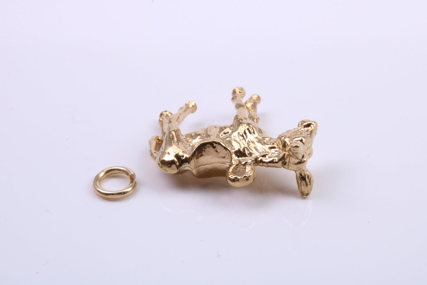 Farm Mule Charm, Traditional Charm, Made from Solid 9ct Yellow Gold, British Hallmarked, Complete with Attachment Link