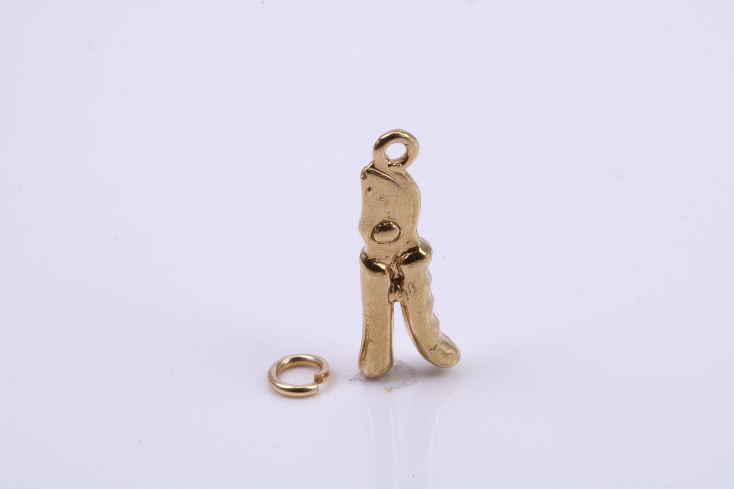 Garden Secateurs Charm, Traditional Charm, Made from Solid 9ct Yellow Gold, British Hallmarked, Complete with Attachment Link