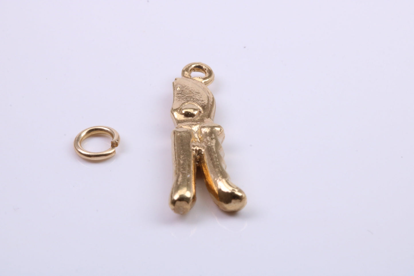 Garden Secateurs Charm, Traditional Charm, Made from Solid 9ct Yellow Gold, British Hallmarked, Complete with Attachment Link