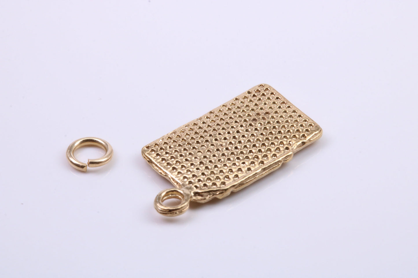 Slot Machine Charm, Traditional Charm, Made from Solid 9ct Yellow Gold, British Hallmarked, Complete with Attachment Link