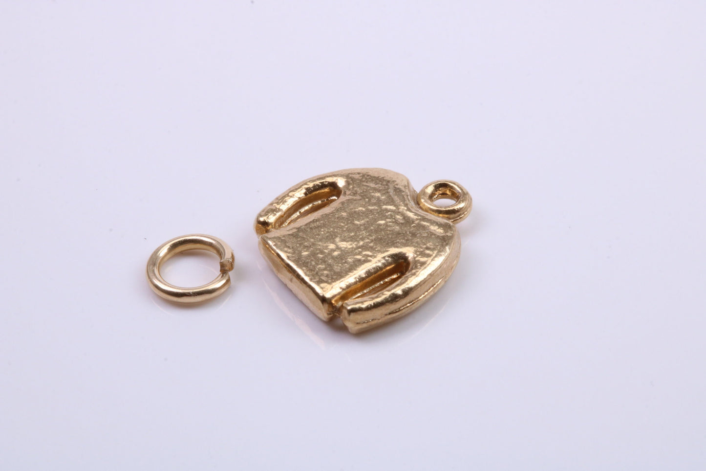 Jumper Charm, Traditional Charm, Made from Solid 9ct Yellow Gold, British Hallmarked, Complete with Attachment Link