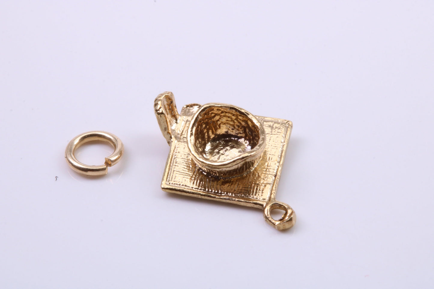 Mortar Hat Charm, Graduation Cap Charm, Traditional Charm, Made from your choice of Precious Metals, British Hallmarked