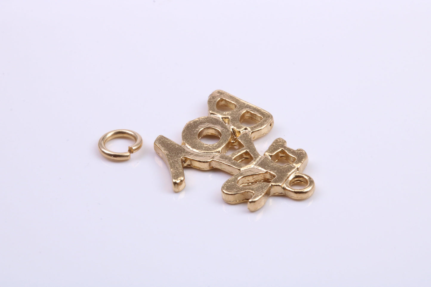 It's A Boy Charm, Traditional Charm, Made from Solid 9ct Yellow Gold, British Hallmarked, Complete with Attachment Link