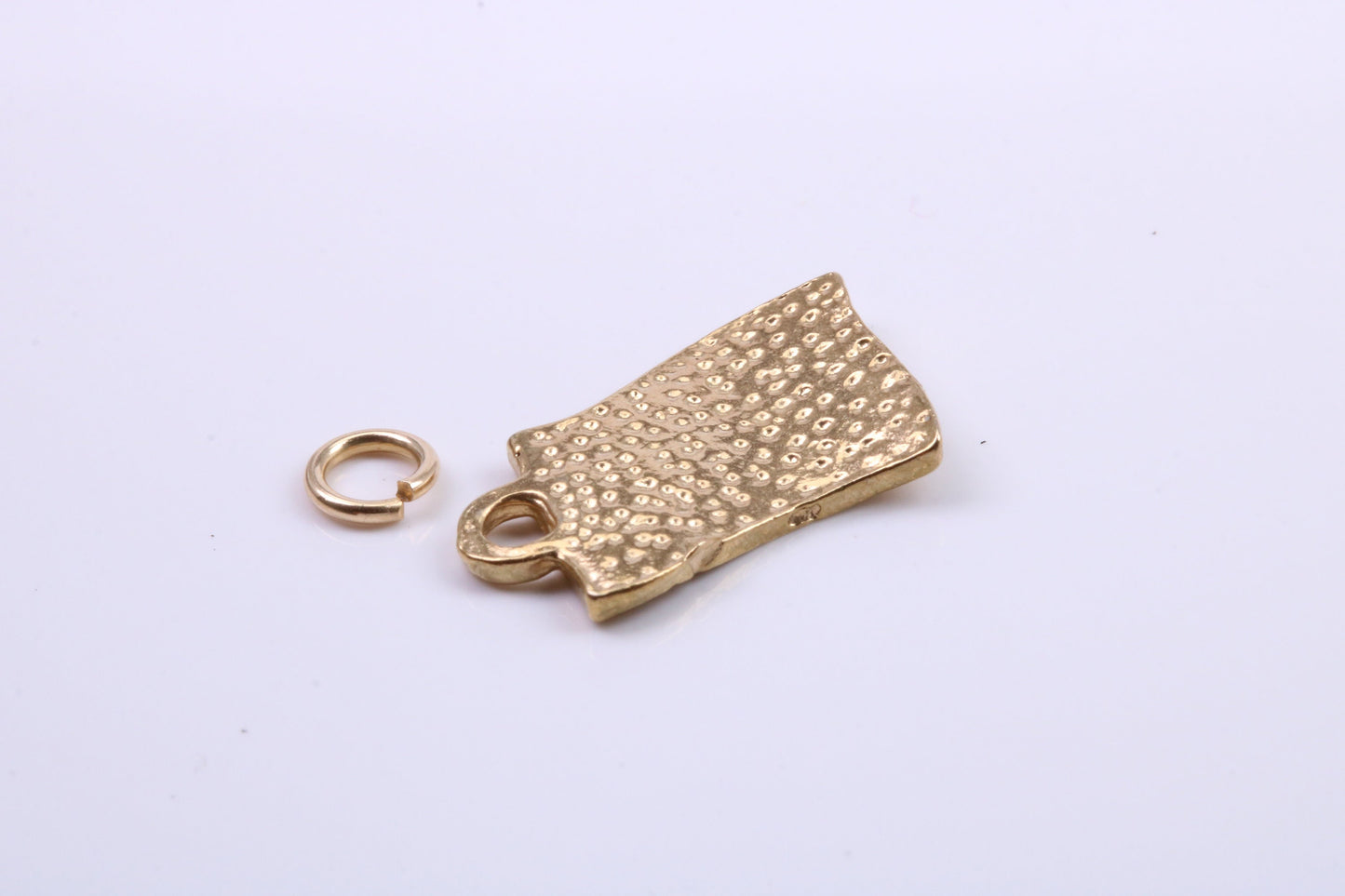 Winning Lottery Ticket Charm, Traditional Charm, Made from Solid 9ct Yellow Gold, British Hallmarked, Complete with Attachment Link
