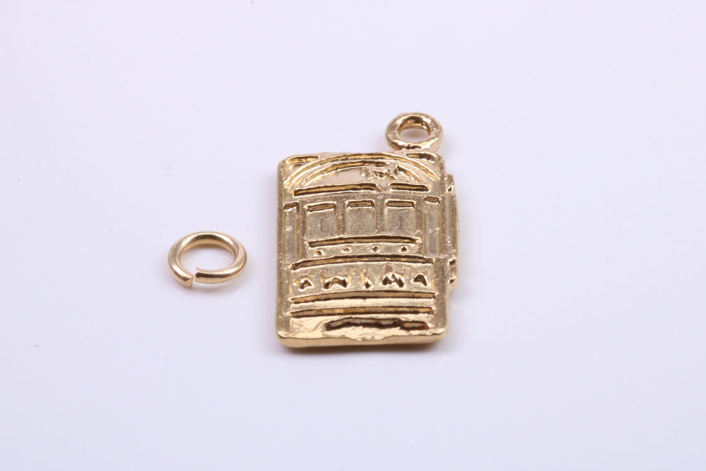 Slot Machine Charm, Traditional Charm, Made from Solid 9ct Yellow Gold, British Hallmarked, Complete with Attachment Link