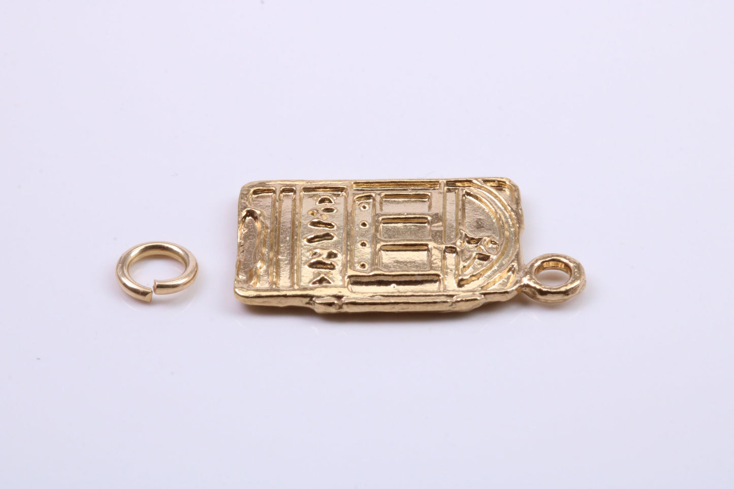 Slot Machine Charm, Traditional Charm, Made from Solid 9ct Yellow Gold, British Hallmarked, Complete with Attachment Link