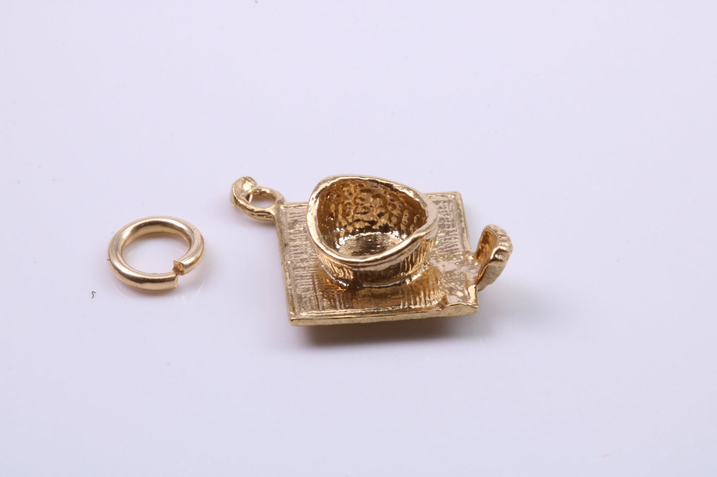 Mortar Hat Charm, Graduation Cap Charm, Traditional Charm, Made from your choice of Precious Metals, British Hallmarked