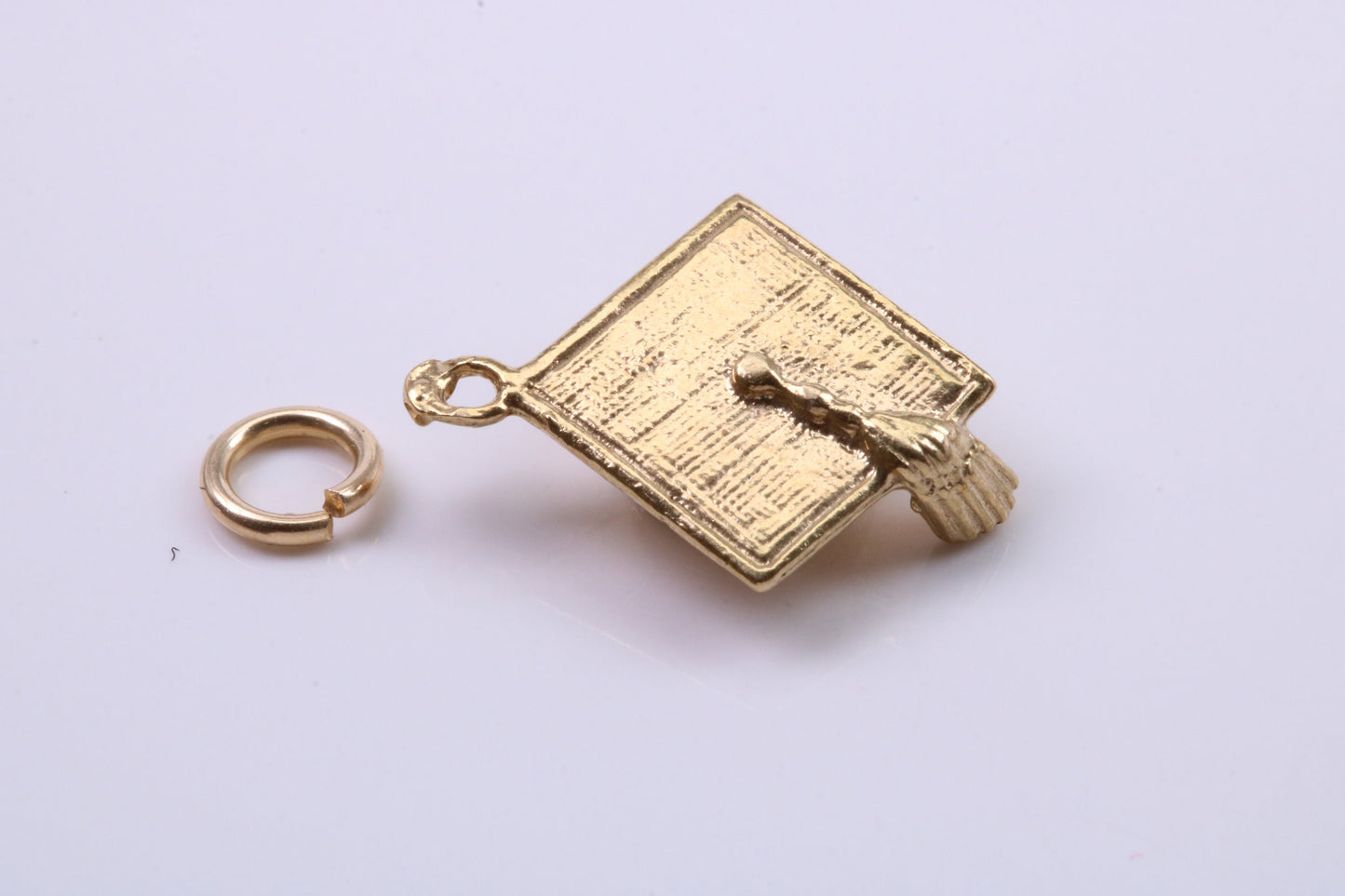 Mortar Hat Charm, Graduation Cap Charm, Traditional Charm, Made from your choice of Precious Metals, British Hallmarked