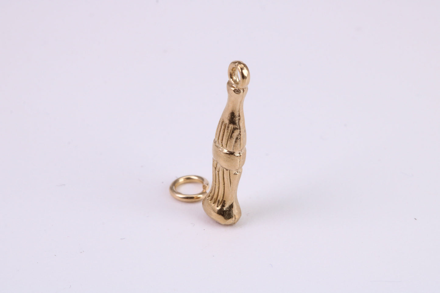 Cola Bottle Charm, Traditional Charm, Made From Solid Yellow Gold with British Hallmark, Complete with Attachment Link