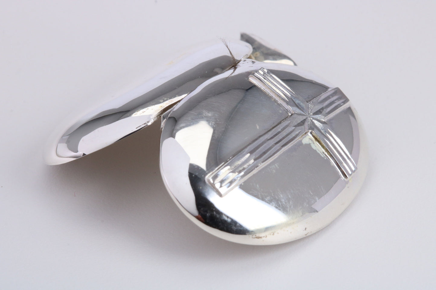 Large 35 mm Long Oval Shaped Locket, Made from Solid Sterling Silver