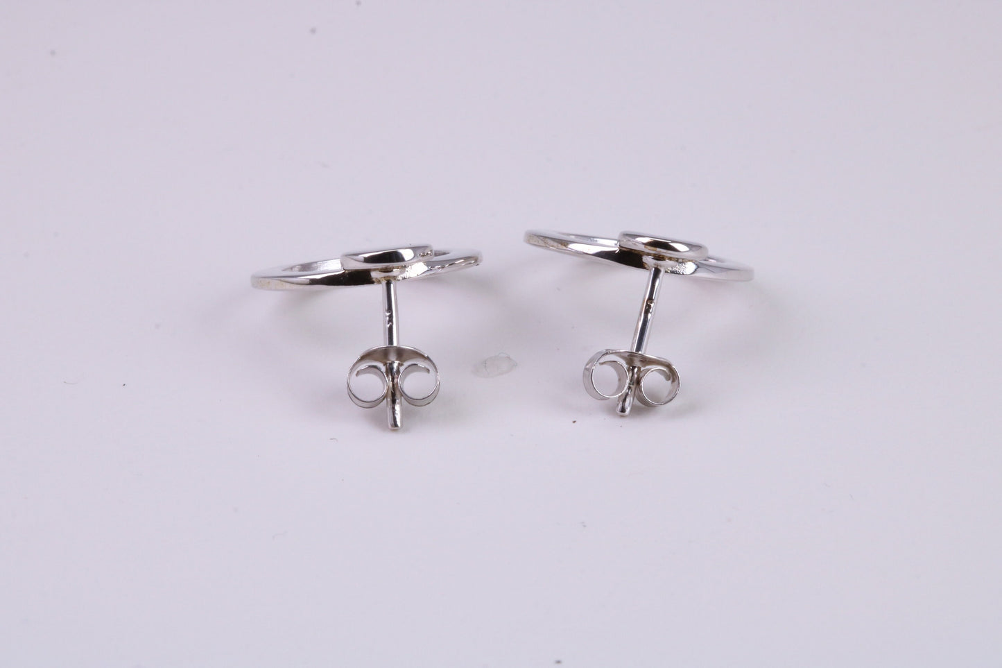 15 mm Round Stud Earrings Made from 925 Grade Sterling Silver