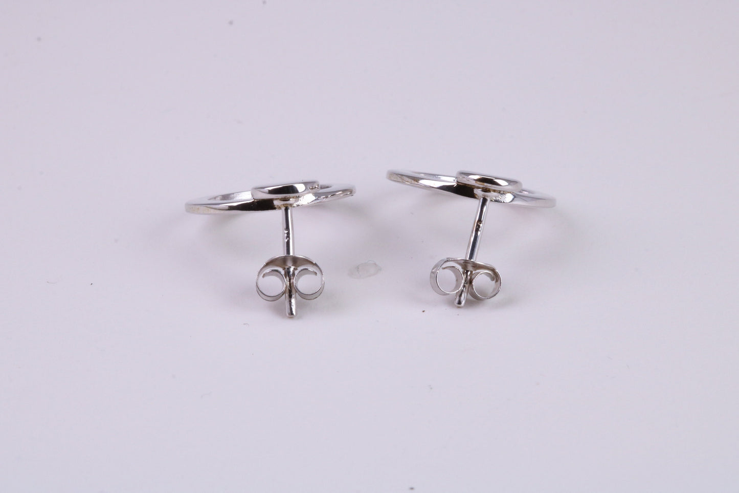 15 mm Round Stud Earrings Made from 925 Grade Sterling Silver