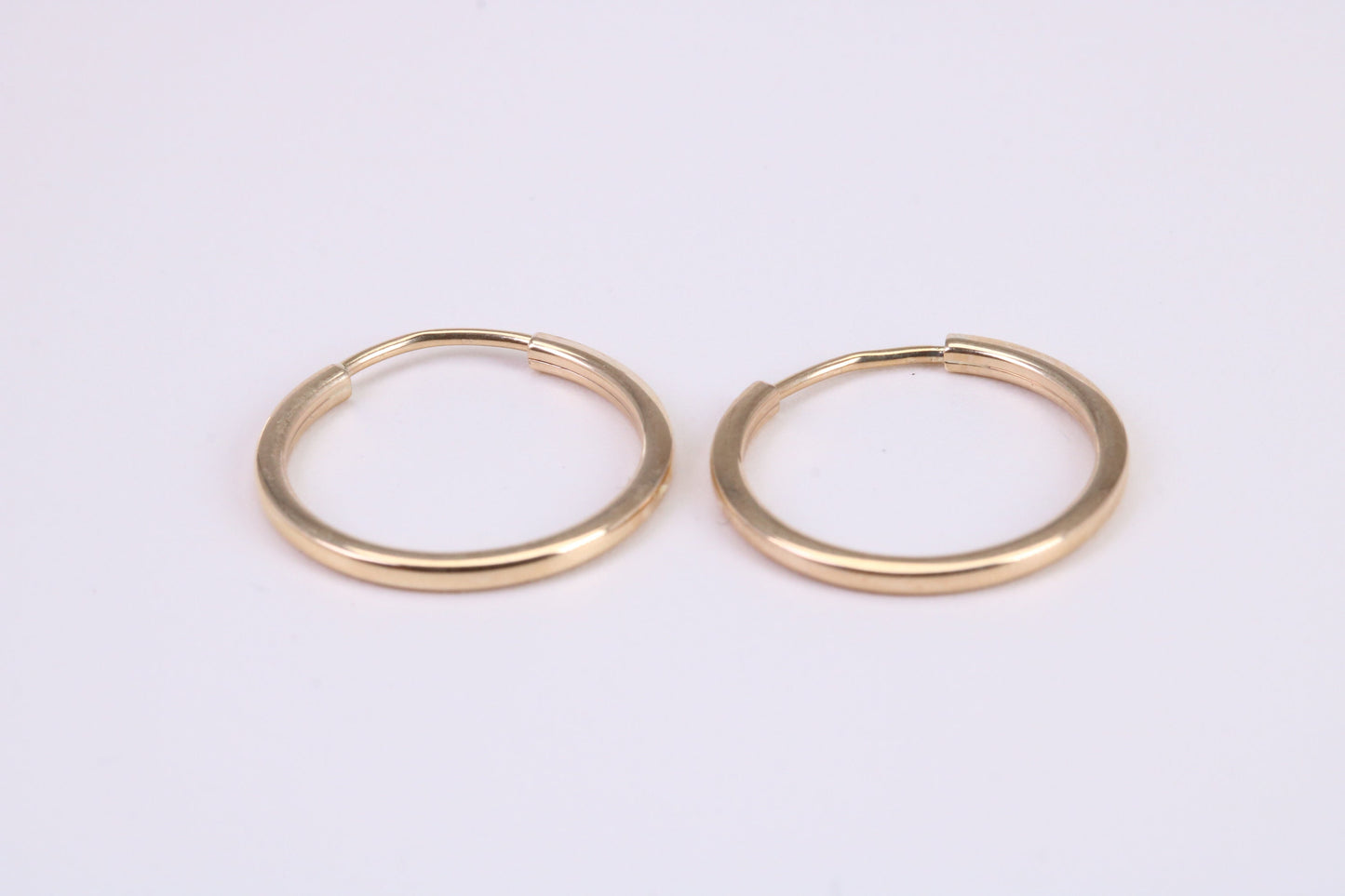 19 mm Round Sleeper Earrings Made from 9ct Yellow Gold