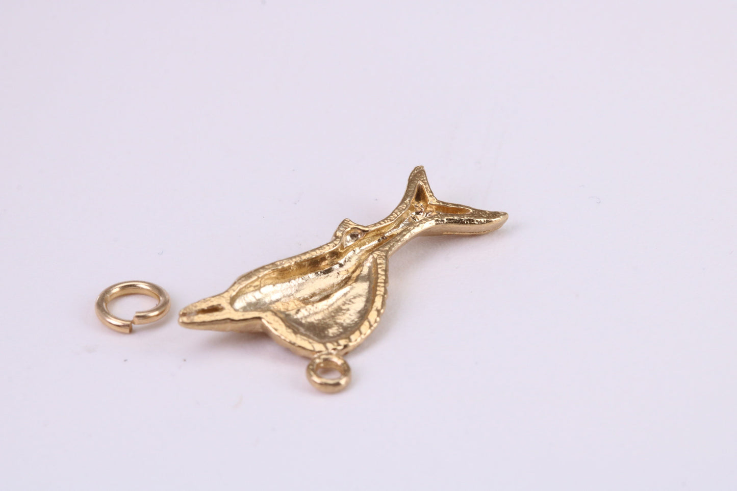 Sail Fish Charm, Traditional Charm, Made from Solid Yellow Gold, British Hallmarked, Complete with Attachment Link