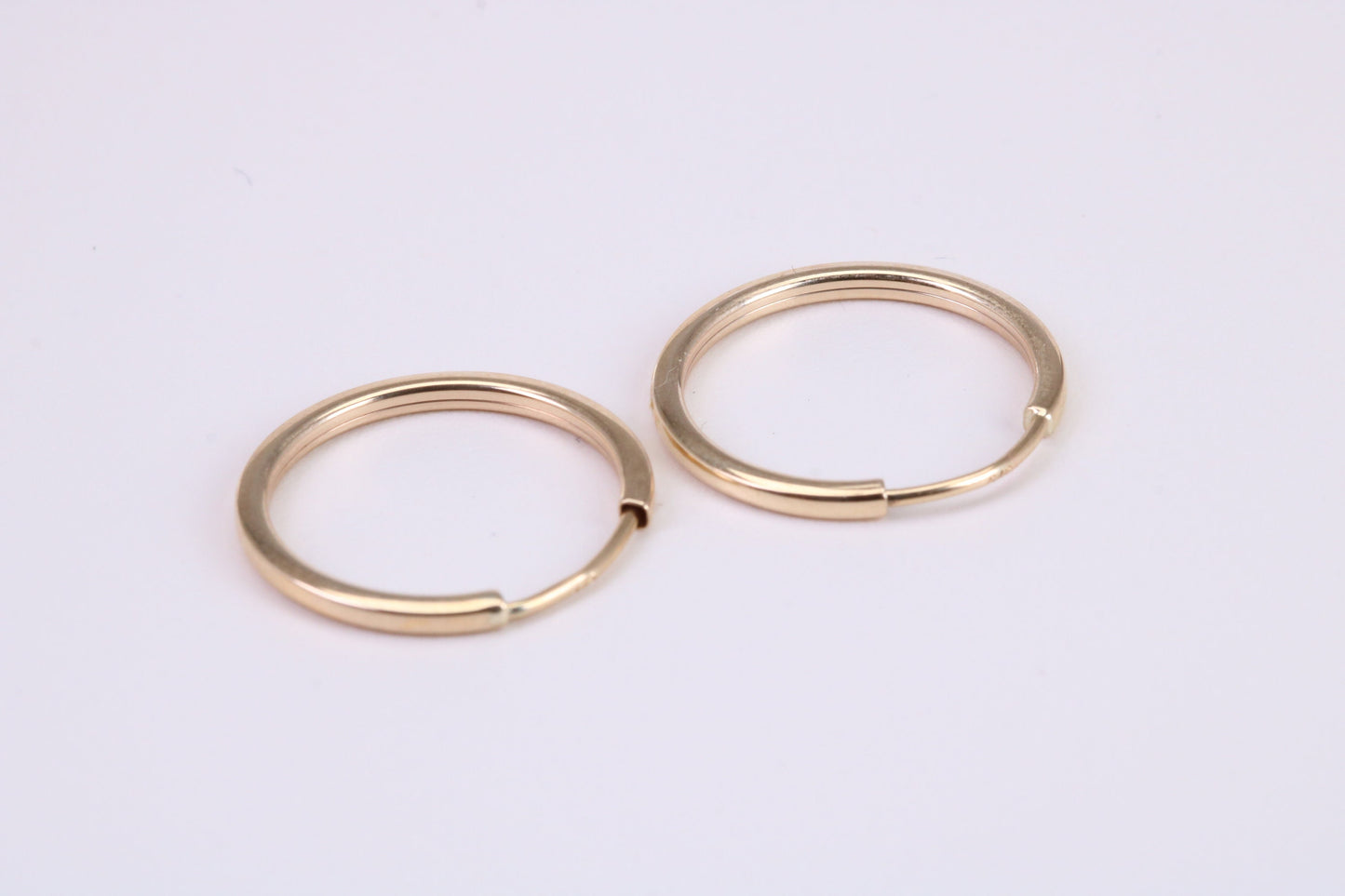 19 mm Round Sleeper Earrings Made from 9ct Yellow Gold