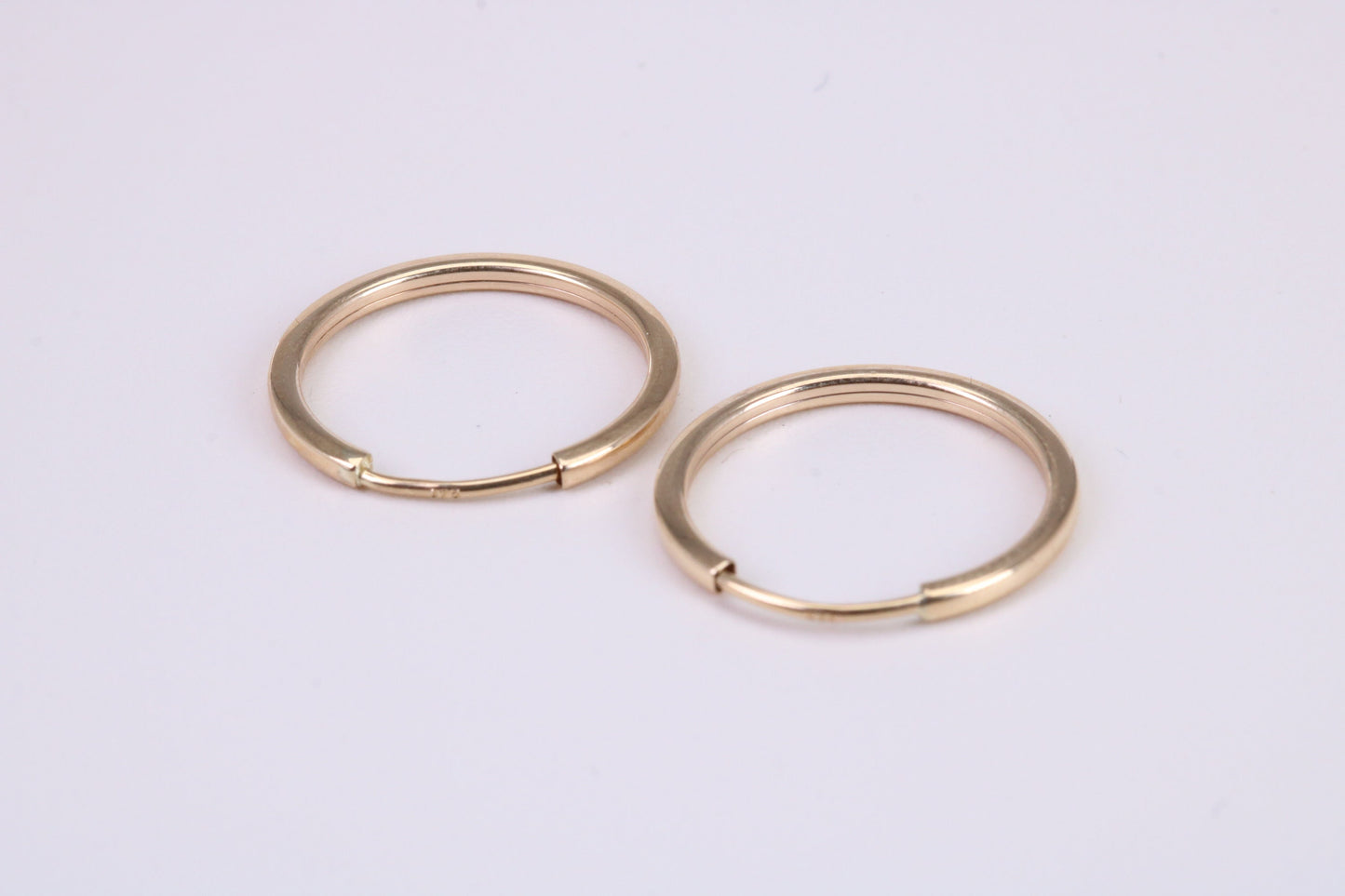 19 mm Round Sleeper Earrings Made from 9ct Yellow Gold