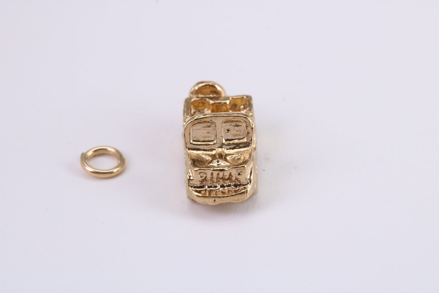 Car Charm, Traditional Charm, Made from Solid Yellow Gold, British Hallmarked, Complete with Attachment Link