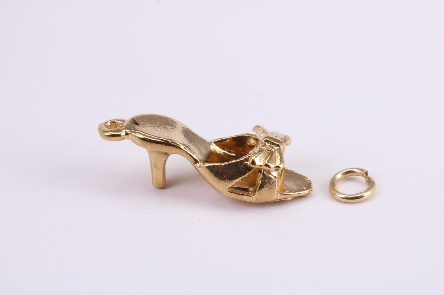 Stiletto Charm, Traditional Charm, Made from Solid Yellow Gold, British Hallmarked, Complete with Attachment Link