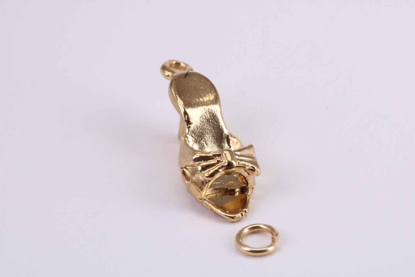 Stiletto Charm, Traditional Charm, Made from Solid Yellow Gold, British Hallmarked, Complete with Attachment Link