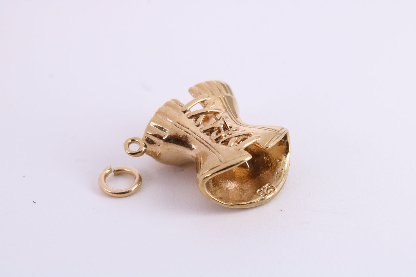 Corset Charm, Traditional Charm, Made from Solid Yellow Gold, British Hallmarked, Complete with Attachment Link