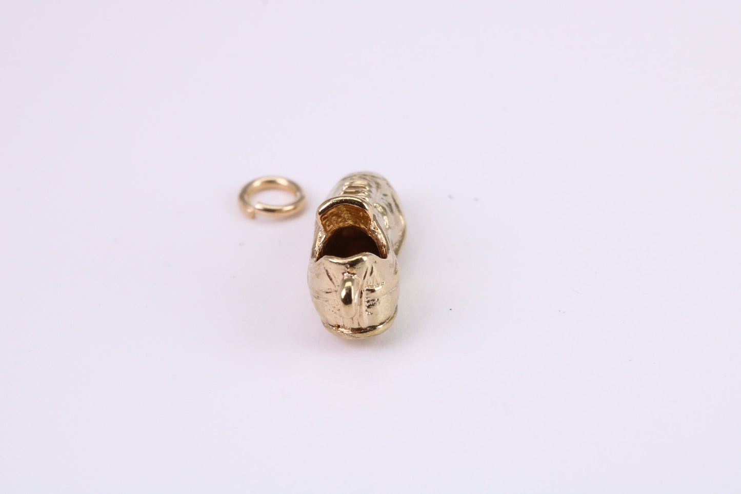 Trainer Shoe Charm, Traditional Charm, Made from Solid Yellow Gold, British Hallmarked, Complete with Attachment Link