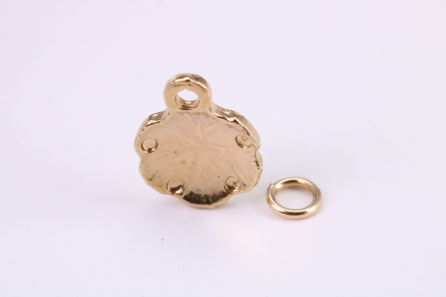 Star Fish Fossil Charm, Traditional Charm, Made from Solid Yellow Gold, British Hallmarked, Complete with Attachment Link