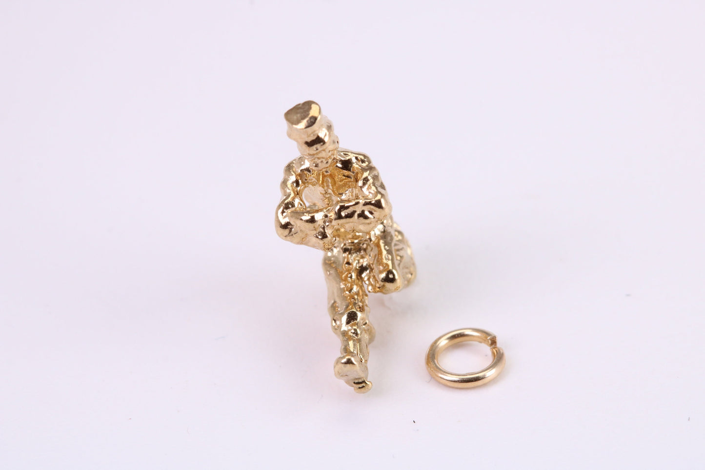Cossack Charm, Traditional Charm, Made from Solid Yellow Gold, British Hallmarked, Complete with Attachment Link