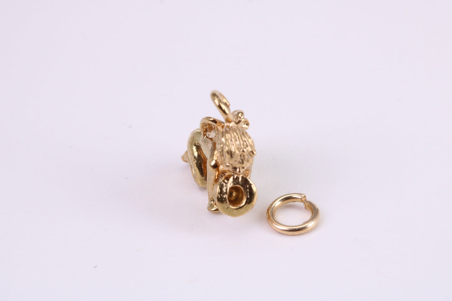 Cupid Charm, Traditional Charm, Made from Solid Yellow Gold, British Hallmarked, Complete with Attachment Link