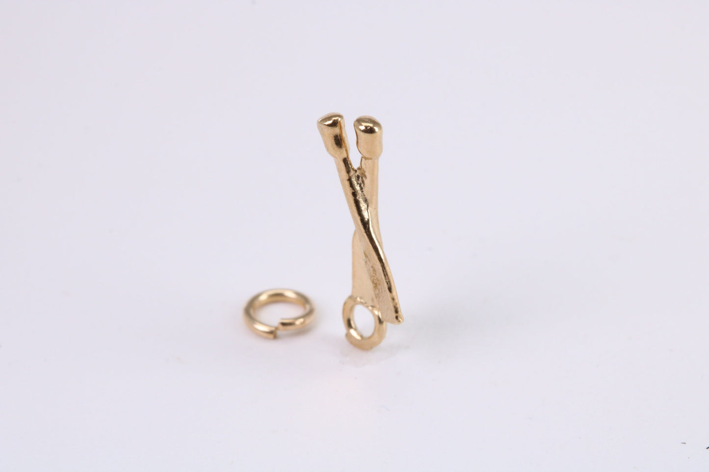 Spatula Charm, Traditional Charm, Made from Solid Yellow Gold, British Hallmarked, Complete with Attachment Link