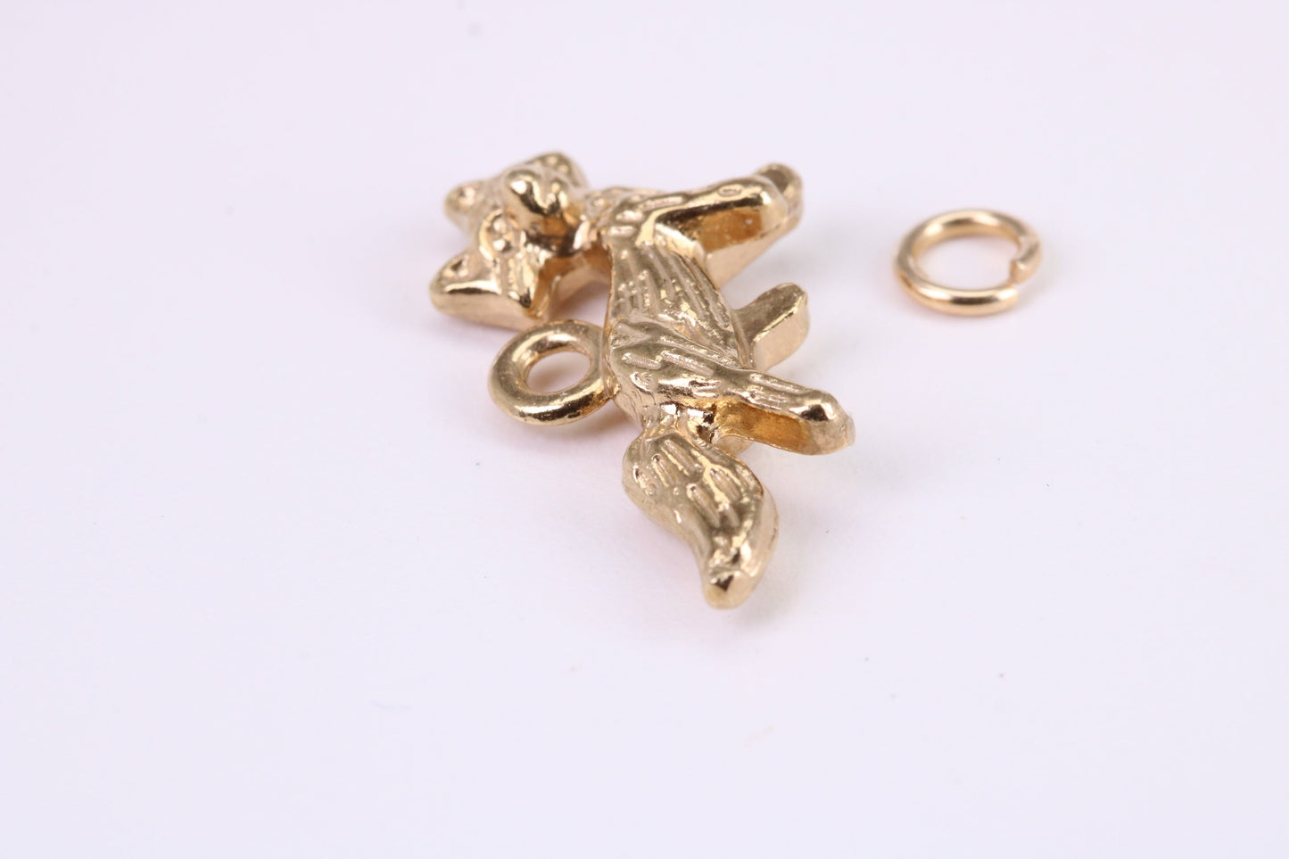 Fox Charm, Traditional Charm, Made from Solid Yellow Gold, British Hallmarked, Complete with Attachment Link