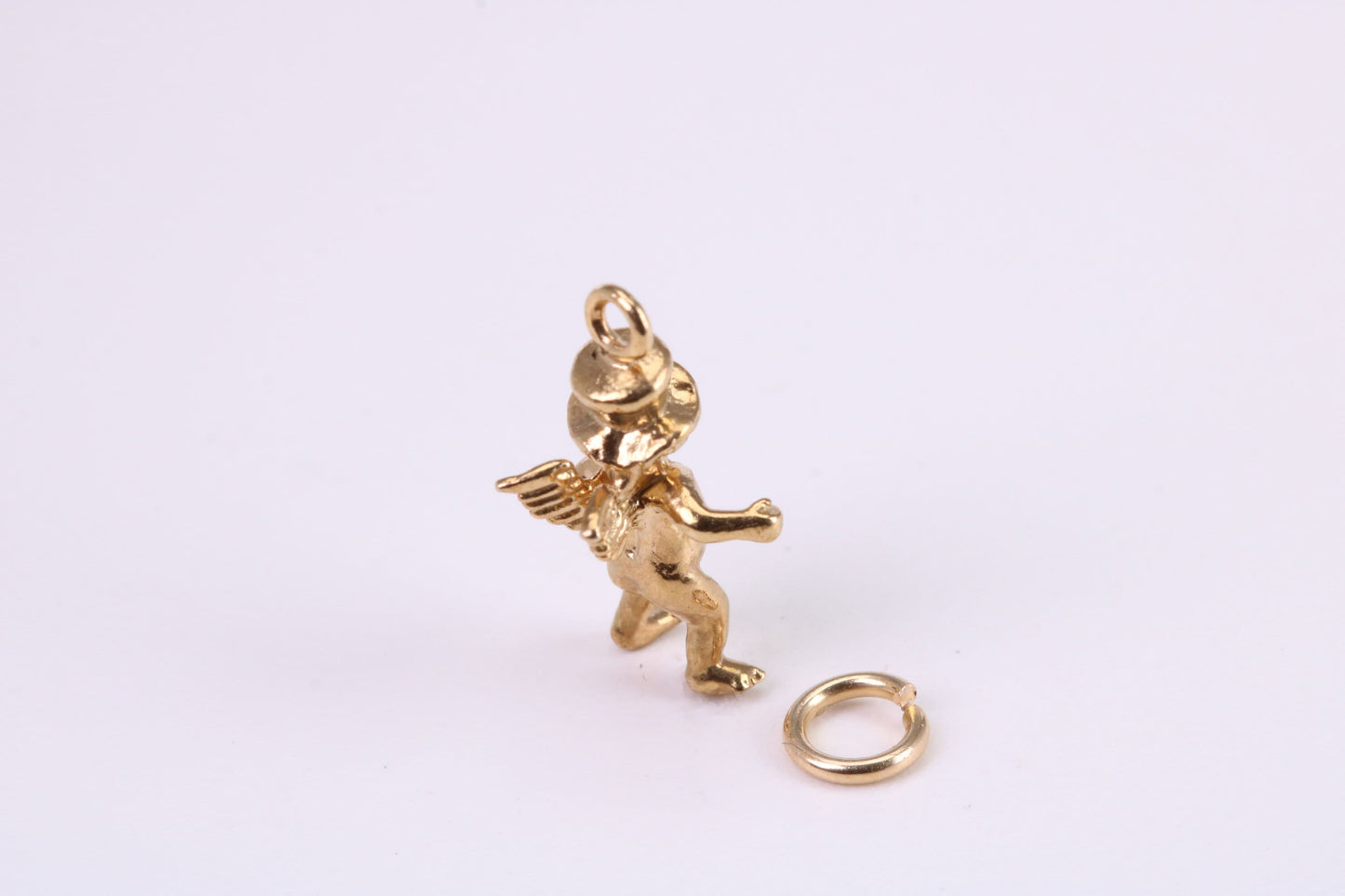 Leprechaun Charm, Traditional Charm, Made from Solid Yellow Gold, British Hallmarked , Complete with Attachment Link