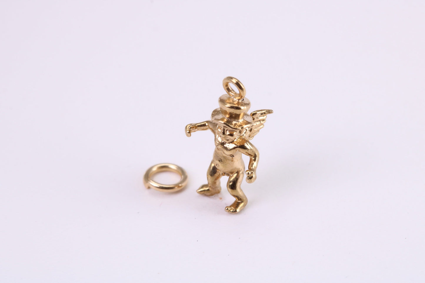 Leprechaun Charm, Traditional Charm, Made from Solid Yellow Gold, British Hallmarked , Complete with Attachment Link