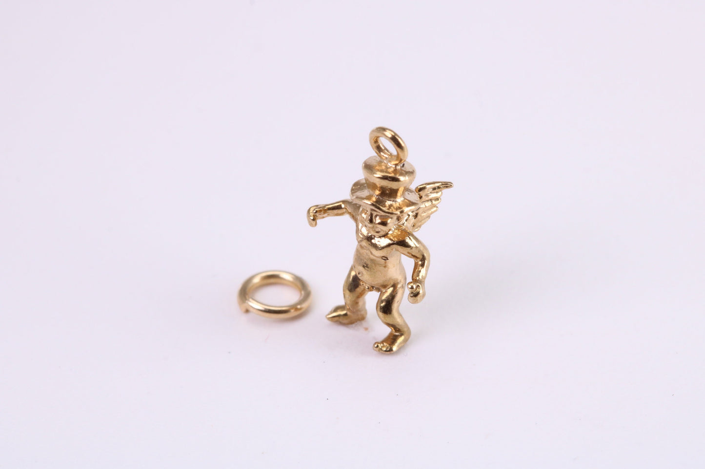 Leprechaun Charm, Traditional Charm, Made from Solid Yellow Gold, British Hallmarked , Complete with Attachment Link