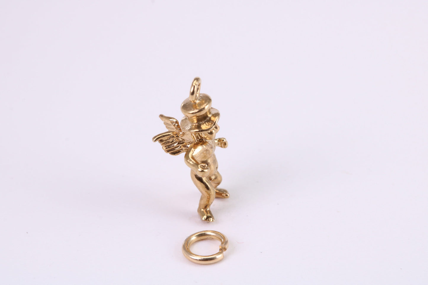 Leprechaun Charm, Traditional Charm, Made from Solid Yellow Gold, British Hallmarked , Complete with Attachment Link