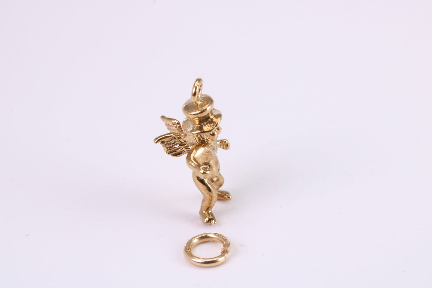 Leprechaun Charm, Traditional Charm, Made from Solid Yellow Gold, British Hallmarked , Complete with Attachment Link