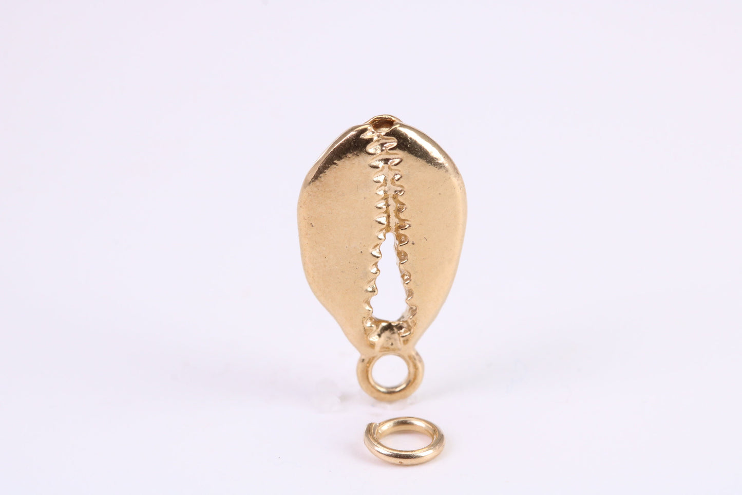 Shark Jaw Charm, Traditional Charm, Made from Solid Yellow Gold, British Hallmarked, Complete with Attachment Link