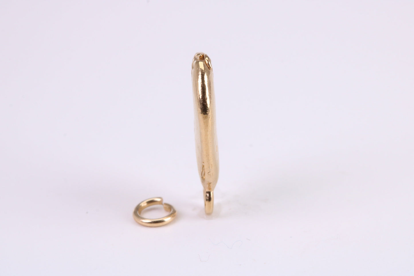 Shark Jaw Charm, Traditional Charm, Made from Solid Yellow Gold, British Hallmarked, Complete with Attachment Link