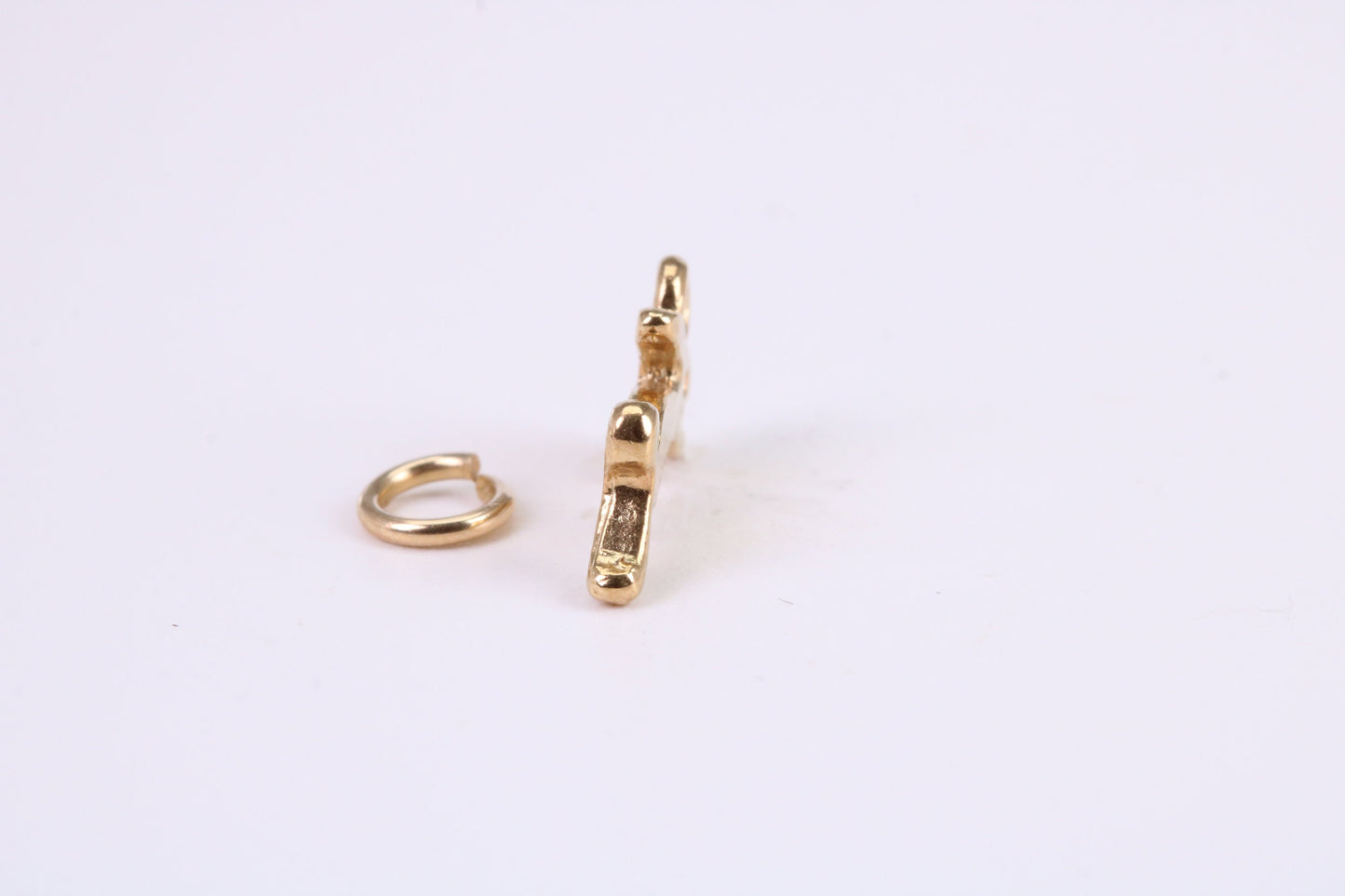 Hare Charm, Traditional Charm, Made from Solid Yellow Gold, British Hallmarked, Complete with Attachment Link