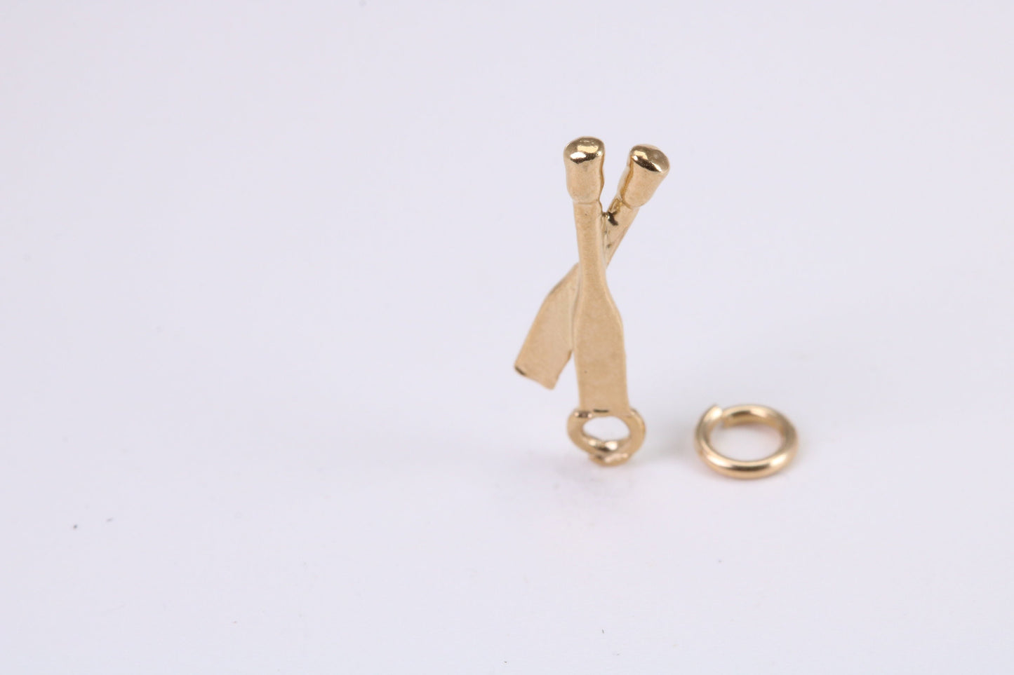 Spatula Charm, Traditional Charm, Made from Solid Yellow Gold, British Hallmarked, Complete with Attachment Link
