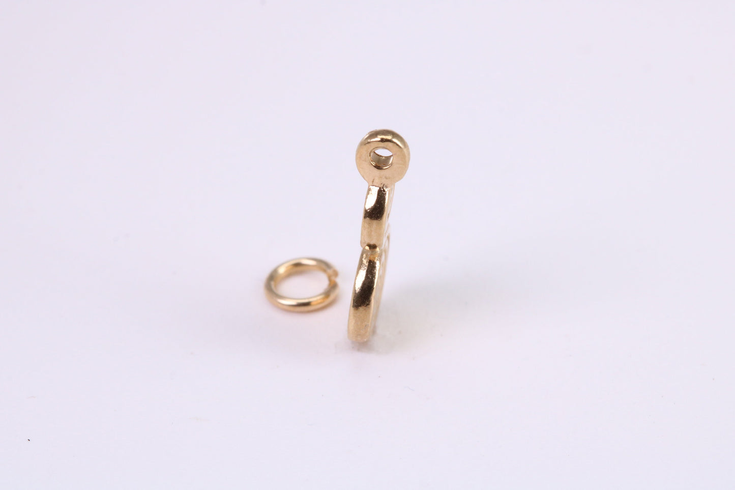 Spiral of Life Charm, Traditional Charm, Made from Solid Yellow Gold, British Hallmarked, Complete with Attachment Link