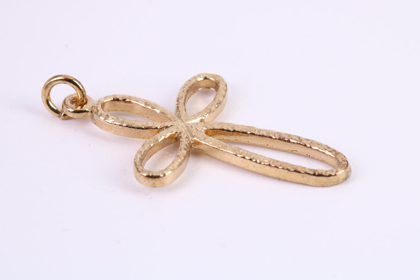 33 mm Long Cross Together with 18 Inch Long Chain, Made from Solid Yellow Gold, British Hallmarked