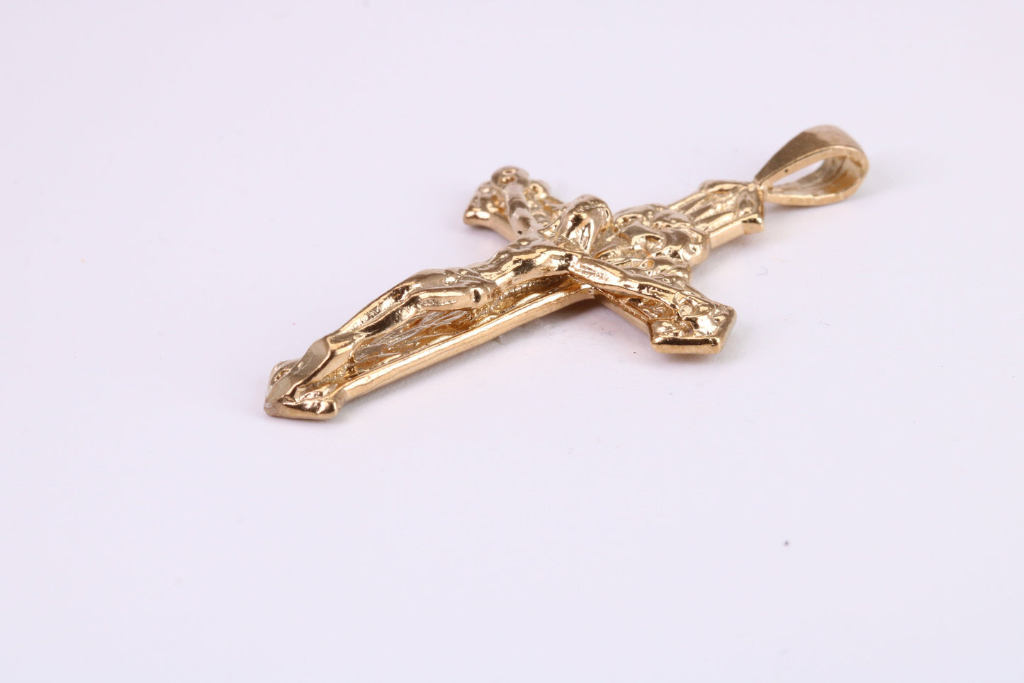 Chunky 45 mm Long Gold Crucifix, Made from Solid Yellow Gold, British Hallmarked