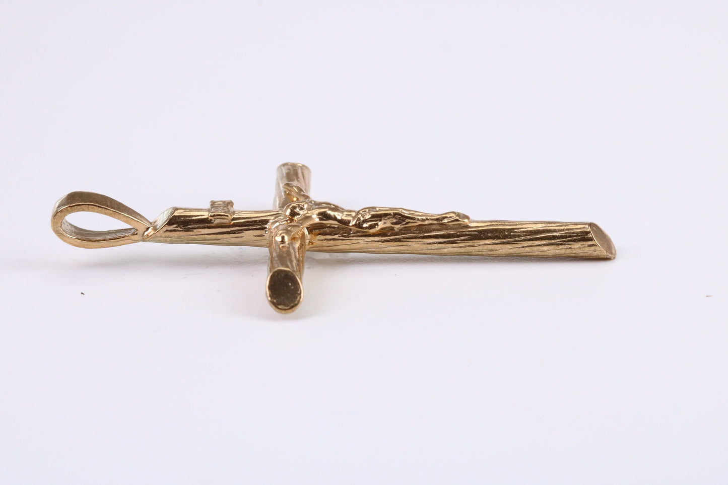 45 mm Long Gold Crucifix, Made from Solid Yellow Gold, British Hallmarked
