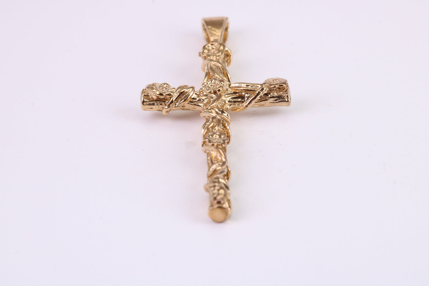 45 mm Long Gold Cross, Made from Solid Yellow Gold, British Hallmarked