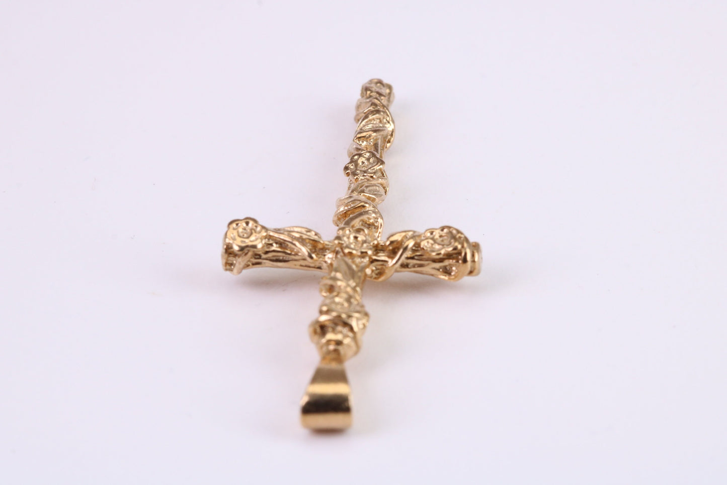 45 mm Long Gold Cross, Made from Solid Yellow Gold, British Hallmarked