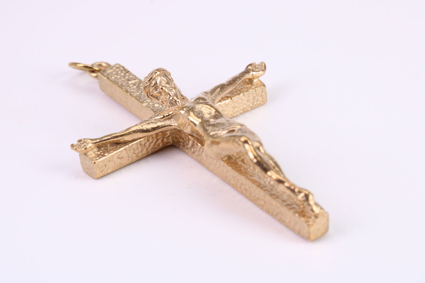 Large and Chunky 54 mm Long Gold Crucifix, Made from Solid Yellow Gold, British Hallmarked