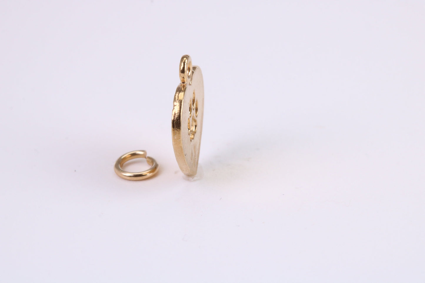 Love My Cat Charm, Traditional Charm, Made from Solid Yellow Gold, British Hallmarked, Complete with Attachment Link