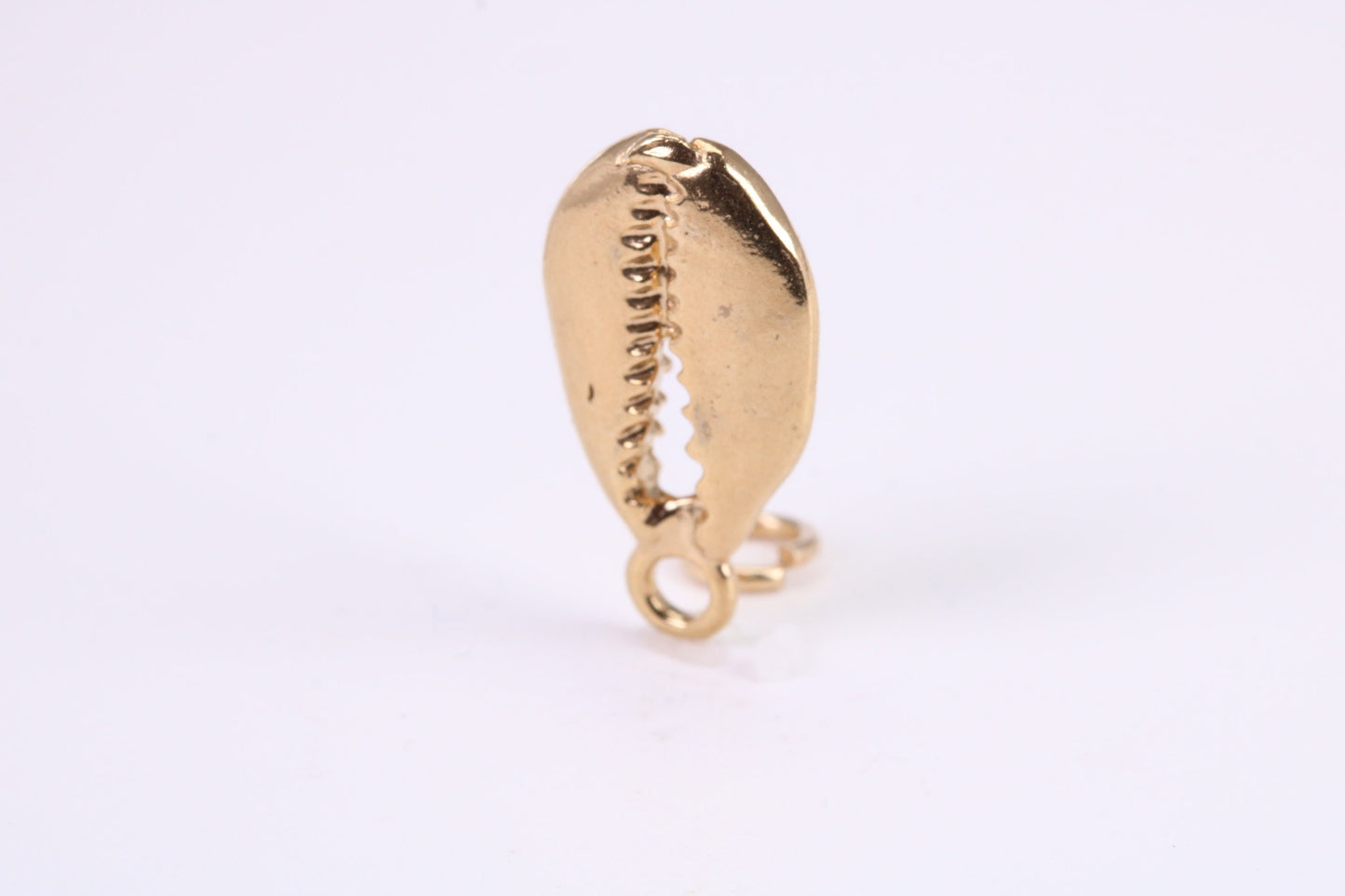 Shark Jaw Charm, Traditional Charm, Made from Solid Yellow Gold, British Hallmarked, Complete with Attachment Link