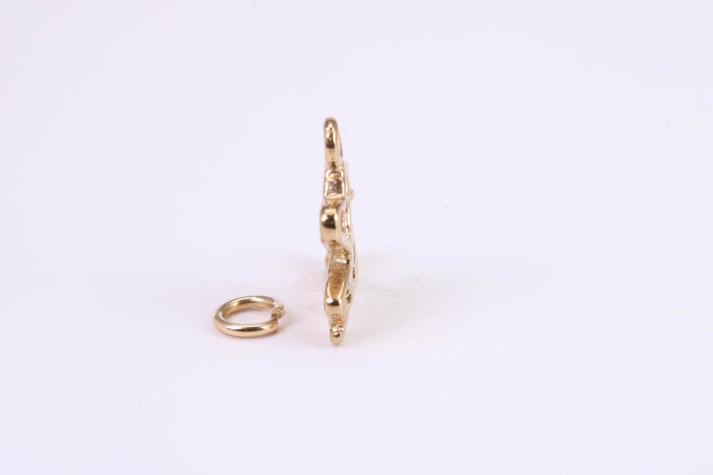 Love Jazz Charm, Traditional Charm, Made from Solid Yellow Gold, British Hallmarked, Complete with Attachment Link